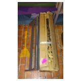 Vintage Paper Cutter and Christmas Paper.