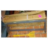 Vintage Paper Cutter and Christmas Paper.