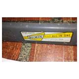 Vintage Paper Cutter and Blue and Red Paper.