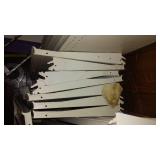 Assorted metal Peg Board Shelving (17)