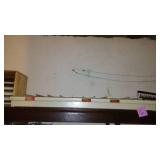 Assorted metal Peg Board Shelving (17)