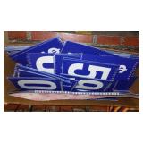 Vintage Card Display and Shopping Baskets.