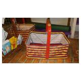 Vintage Card Display and Shopping Baskets.