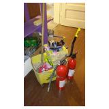 Janitorial Mop, Wringer Buckets, Kidde ABC Fire Ext.  (2).