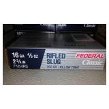 Ammunition, Federal Rifled Slug 16 GA. (7).