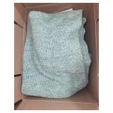 Assorted Household Items including Wooden Hangers, Hair Dryer, Blanket, and Humidifier