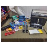 Large Lot of Office Supplies - Staplers, Tape, CD-RWs, and More