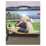 Collection of Outdoor Camping Gear - Sleeping Bag, Air Bed, Stoves, and Lantern