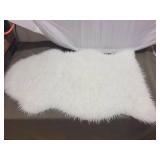 Set of 2 Handwoven Throws, 2 Decorative Cushions, and Faux Fur Rug