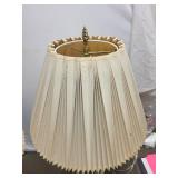 Pair of Vintage Stiffel Brass Table Lamps with Pleated Shades