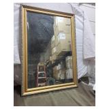Vintage Ornate Wall Mirror with Golden Frame