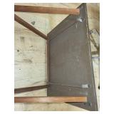Set of 8 Vintage Wood Veneer TV Tray Tables