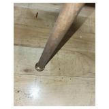 Vintage Wooden Tripod Stand with Inlay Detail