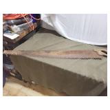 Vintage Two-Man Crosscut Logging Saw with Wooden Handle