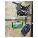 Mixed Lot of Hand Tools with Rubbermaid Tool Bag and Soldering Gun