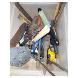 Mixed Lot of Hand Tools with Rubbermaid Tool Bag and Soldering Gun
