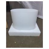 Set of 3 Justice Design Open-Box Opal Glass Lamp Shades