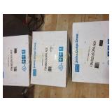 Set of 3 Justice Design Open-Box Opal Glass Lamp Shades