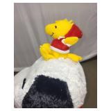 Plush Snoopy and Woodstock Toy with FM Scanner Radio