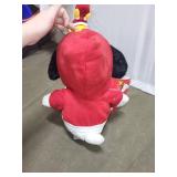 Plush Snoopy and Woodstock Toy with FM Scanner Radio