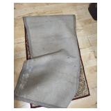 Ornate Red and Beige Runner Rug, 6