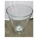 Set of 3 Crystal Vases and 1 Lidded Bowl