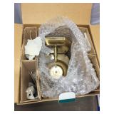 Set of 2 Outdoor Lanterns with Antique Brass Finish