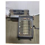 Vintage Burroughs Manual Adding Machine
