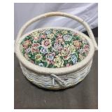 Vintage Sewing Kit with Basket, Tracing Kit, and Pinking Shears