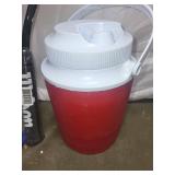 Outdoor Sports and Activities Set: Tennis Racket, Cooler, Jug, Golf Glove, Bath Oil