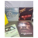 Collection of 7 Vintage Vinyl Records Featuring Cheech & Chong, Billy Joel, and Jimi Hendrix