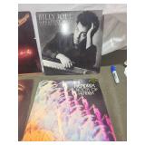 Collection of 7 Vintage Vinyl Records Featuring Cheech & Chong, Billy Joel, and Jimi Hendrix