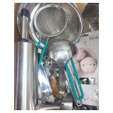 Assorted Kitchenware Set with Glass Goblets