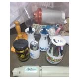 Assorted Kitchenware Set with Glass Goblets