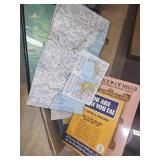 Collection of Vintage Art Prints, Maps, and Books