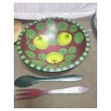 Collection of Decorative Plates, Bowl, Photo Frame, and Candlestick Assortment