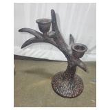 Collection of Decorative Plates, Bowl, Photo Frame, and Candlestick Assortment