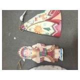 Native American Themed Collectible Set with Pitcher, Plaques, and Figurines