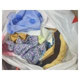 Collection of Assorted Fabric Pieces and Scarves