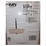 Nuvo 60-5907 4-Light Pendant Aged Bronze with White Glass