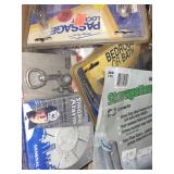 Box of Mixed Home Improvement Hardware and Tools