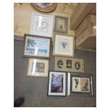 Lot of Assorted Framed Art Pieces and Decorative Items