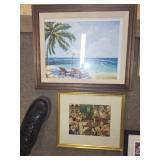 Lot of Assorted Framed Art Pieces and Decorative Items