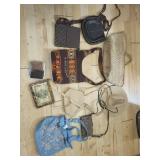 Collection of Assorted Handbags and Purses with Unique Designs