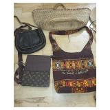 Collection of Assorted Handbags and Purses with Unique Designs