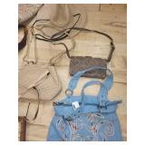 Collection of Assorted Handbags and Purses with Unique Designs