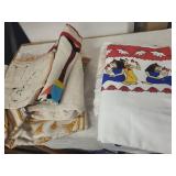 Collection of Egyptian Themed Textile Wall Hangings and Tapestries