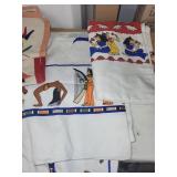 Collection of Egyptian Themed Textile Wall Hangings and Tapestries