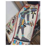 Collection of Egyptian Themed Textile Wall Hangings and Tapestries