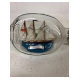 Model Ship in a Bottle featuring Sea Winston Churchill